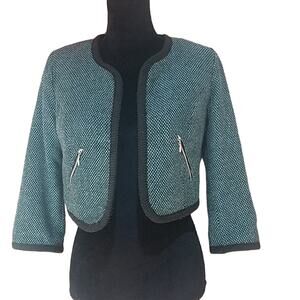 One World cropped tweed jacket S